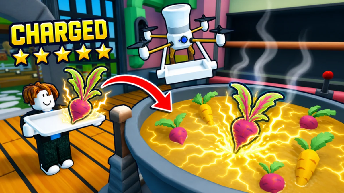Official Automate a Restaurant charged ingredient and drone artwork